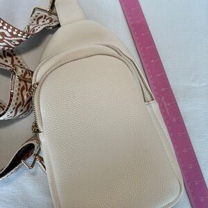 Cream Crossbody Bag